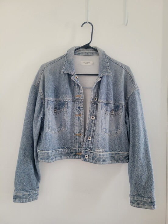 rag & bone Jackets & Blazers - rag & bone Miramar Light Blue Denim Jacket 100% cotton